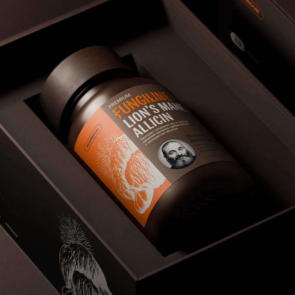 LION’S MANE + ALLICIN • 100 капсул • Премиальная линейка